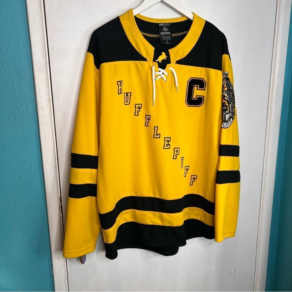 Hufflepuff Yellow and Black Men's Jersey